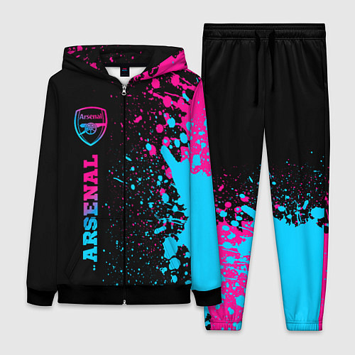 Женский костюм Arsenal - neon gradient по-вертикали / 3D-Черный – фото 1