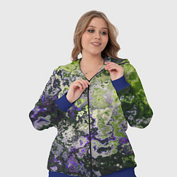 Женский 3D-костюм Абстрактный эффект ржавчины, цвет: 3D-синий — фото 2