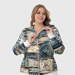 Женский 3D-костюм State California - пэчворк, цвет: 3D-белый — фото 2