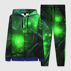 Женский костюм Зеленая кислотная яркая неоновая абстракция