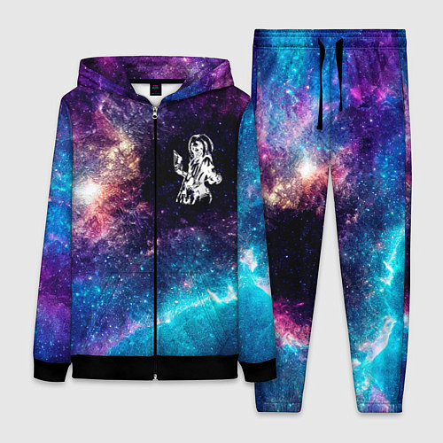 Женский костюм Iron Maiden space rock / 3D-Черный – фото 1