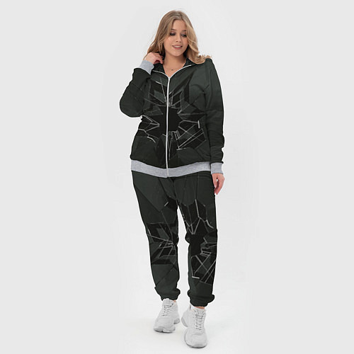 Женский костюм Черное разбитое стекло / 3D-Меланж – фото 4