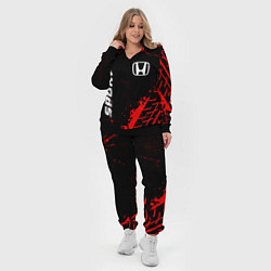 Женский 3D-костюм Honda red sport tires, цвет: 3D-черный — фото 2