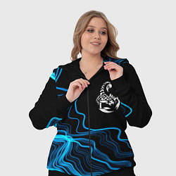 Женский 3D-костюм Scorpions sound wave, цвет: 3D-черный — фото 2
