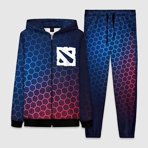 Женский костюм Dota неоновые соты / 3D-Черный – фото 1