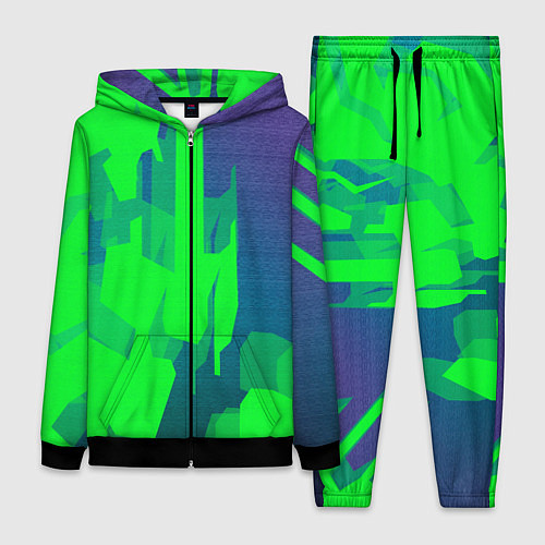 Женский костюм Зеленый фиолет / 3D-Черный – фото 1
