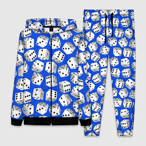 Женский костюм Игральные кубики узор / 3D-Черный – фото 1