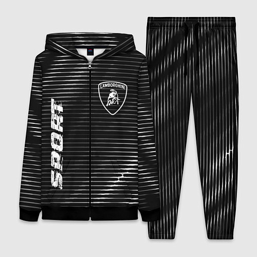 Женский костюм Lamborghini sport metal / 3D-Черный – фото 1