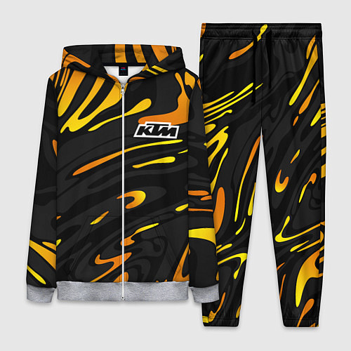 Женский костюм KTM - orange liquid / 3D-Меланж – фото 1