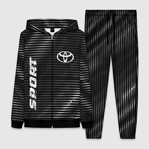 Женский костюм Toyota sport metal / 3D-Черный – фото 1