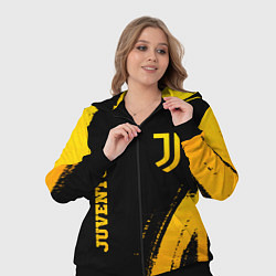 Женский 3D-костюм Juventus - gold gradient вертикально, цвет: 3D-черный — фото 2