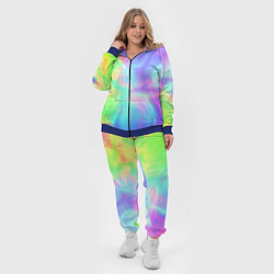 Женский 3D-костюм Яркий тай-дай абстракция, цвет: 3D-синий — фото 2
