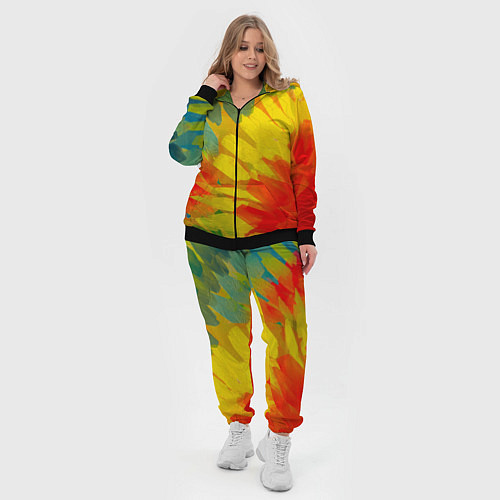 Женский костюм Абстракция цветение акрил / 3D-Черный – фото 4