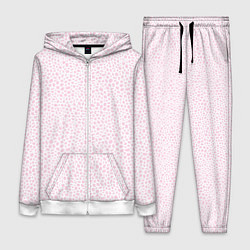 Женский костюм Светло-розовый паттерн маленькие пятна