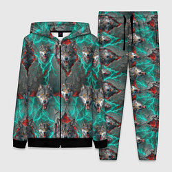 Женский 3D-костюм Паттерн из волков эпично, цвет: 3D-черный