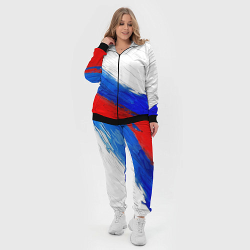 Женский костюм Триколор красками / 3D-Черный – фото 4