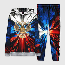Женский 3D-костюм Герб России триколор, цвет: 3D-меланж