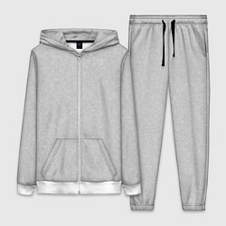 Женский костюм Однотонный светло-серый текстурированный