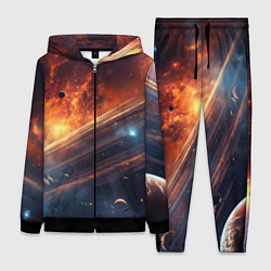 Женский 3D-костюм Млечный путь космос, цвет: 3D-черный