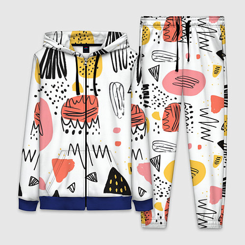 Женский костюм Паттерн узоры / 3D-Синий – фото 1