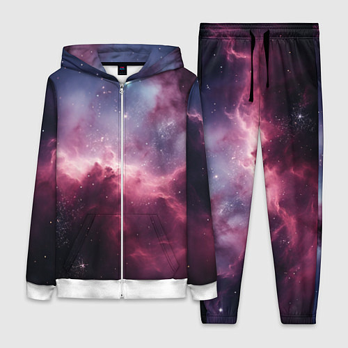 Женский костюм Абстрактный космос фантастика / 3D-Белый – фото 1