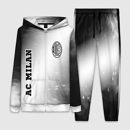 Женский костюм AC Milan sport на светлом фоне вертикально / 3D-Белый – фото 1