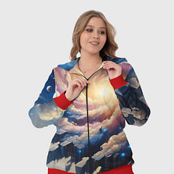 Женский 3D-костюм Космическая галактика - нейросеть фантазия, цвет: 3D-красный — фото 2