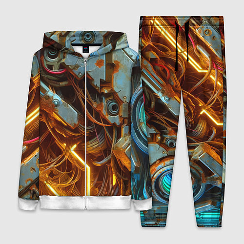 Женский костюм Cyber armor - ai art / 3D-Белый – фото 1