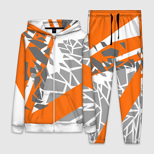 Женский костюм Racing texture / 3D-Белый – фото 1