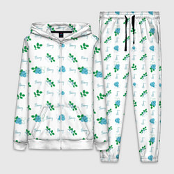 Женский 3D-костюм Сочные ягоды голубики, цвет: 3D-белый