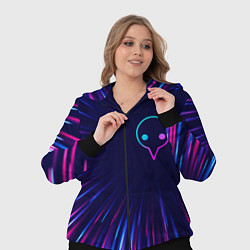 Женский 3D-костюм Evangelion neon blast lines, цвет: 3D-черный — фото 2
