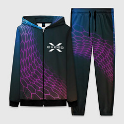 Женский 3D-костюм Exeed neon hexagon, цвет: 3D-черный