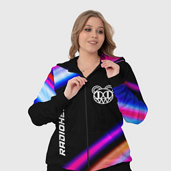 Женский 3D-костюм Radiohead neon rock lights, цвет: 3D-черный — фото 2