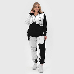 Женский 3D-костюм Juventus hexagon black sport, цвет: 3D-черный — фото 2