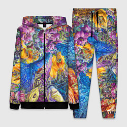 Женский костюм Абстрактный растительный паттерн - нейросеть