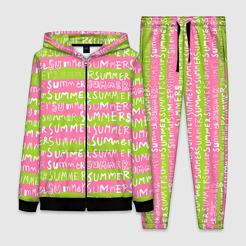 Женский костюм Summer pattern / 3D-Черный – фото 1
