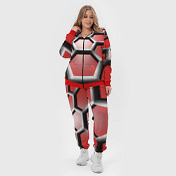 Женский 3D-костюм Броня робота, цвет: 3D-красный — фото 2
