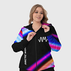 Женский 3D-костюм Arctic Monkeys neon rock lights, цвет: 3D-черный — фото 2