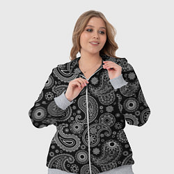 Женский 3D-костюм Пейсли на черном, цвет: 3D-меланж — фото 2