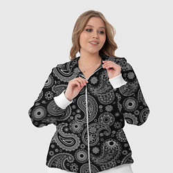 Женский 3D-костюм Пейсли на черном, цвет: 3D-белый — фото 2