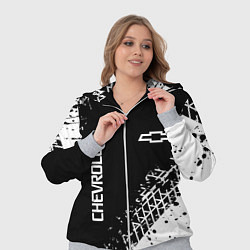 Женский 3D-костюм Шевроле: следы от шин, цвет: 3D-меланж — фото 2