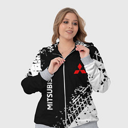 Женский 3D-костюм Митсубиши: следы от шин, цвет: 3D-меланж — фото 2