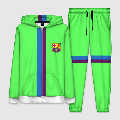 Женский костюм Barcelona fc sport line / 3D-Белый – фото 1