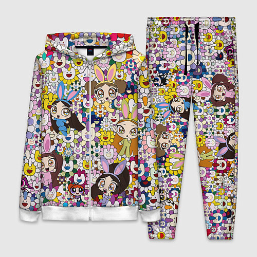 Женский костюм Right now NewJeans and Takashi Murakami / 3D-Белый – фото 1