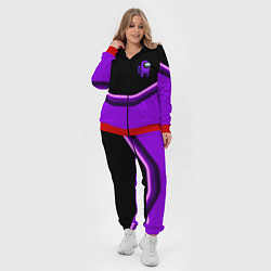 Женский 3D-костюм Among us neon geometry, цвет: 3D-красный — фото 2