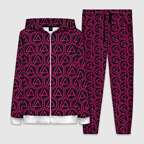 Женский костюм Linkin park pink logo / 3D-Белый – фото 1