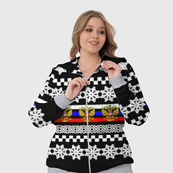 Женский 3D-костюм Rusiia winter pattern, цвет: 3D-меланж — фото 2