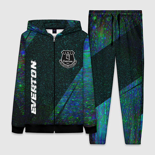 Женский костюм Everton glitch blue / 3D-Черный – фото 1