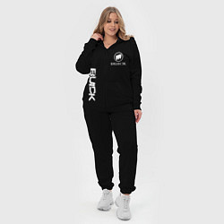 Женский 3D-костюм Buik logo white, цвет: 3D-черный — фото 2