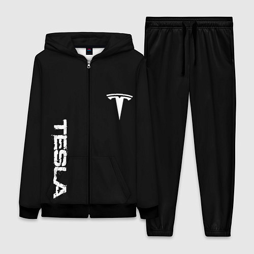 Женский костюм Tesla logo white / 3D-Черный – фото 1